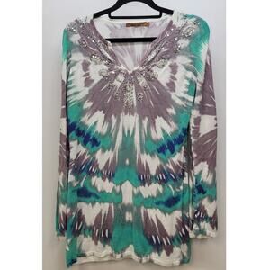 Belldini Sweater Tie Dye with Beads Small